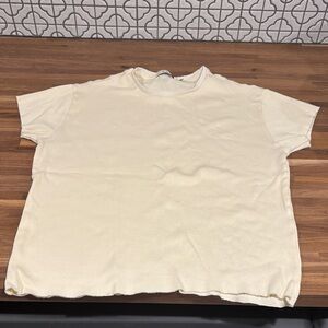 MNML Off-White Ribbed Tee